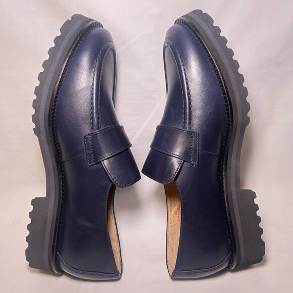 Marc Joseph New York Boulevard CT Leather Loafer Shoes Navy Size 9.5 - Picture 7 of 13